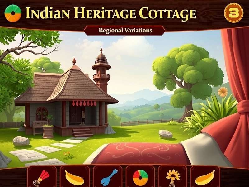 Indian Heritage Cottage Regional Variations